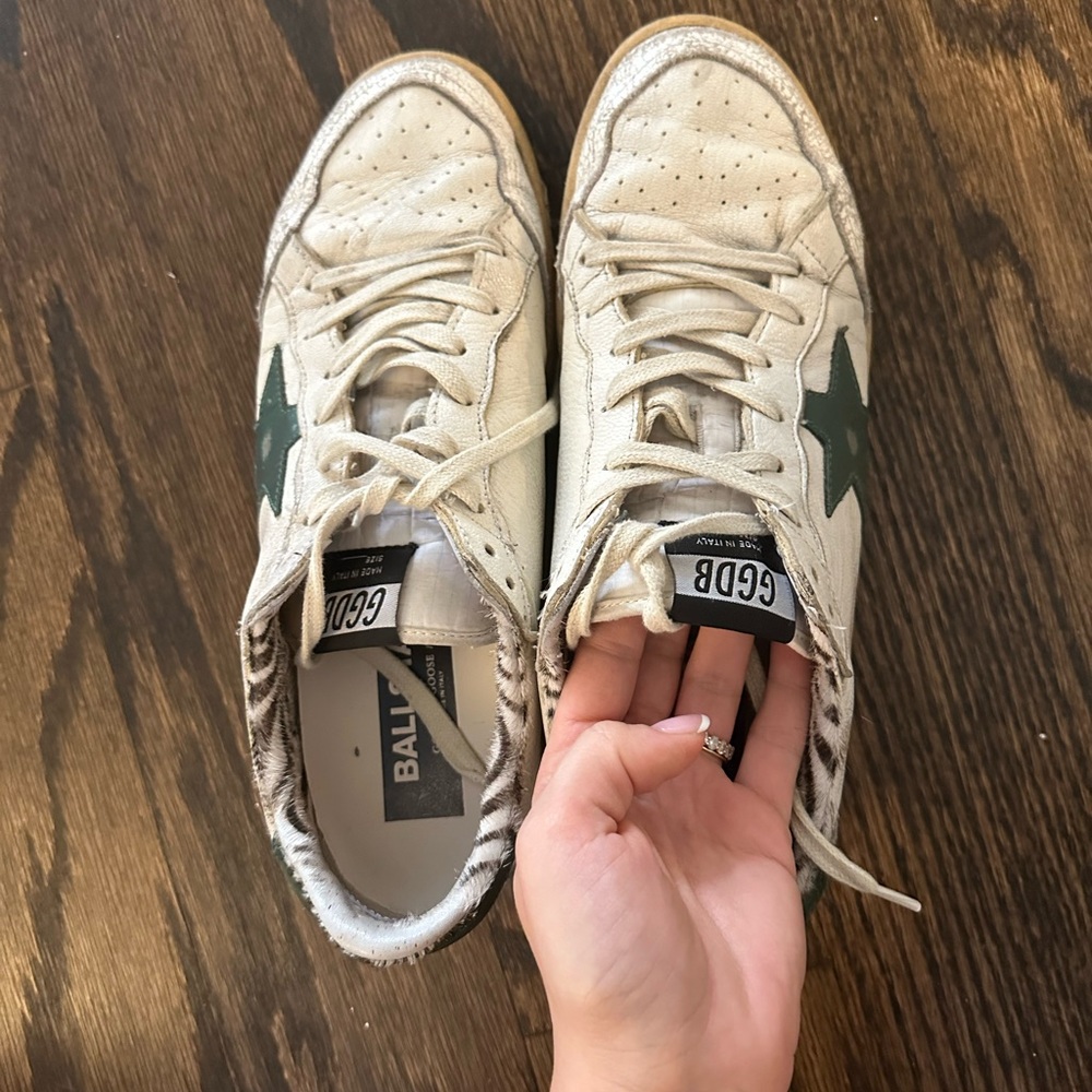 Golden Goose Deluxe Brand Ball Star Sneakers 47 GGDB GREEN